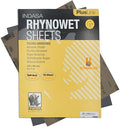 Indasa 50 PCS 9x11” Wet & Dry Sandpaper Sheets, 360 GRIT, Rhynowet Clog-Resistant Abrasive for Wood, Metal, Auto, Paint & Clear Coat Finishing, Sand Paper Aluminum Oxide, Plusline
