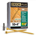Deck Plus Deck Screws, #10 x 4in, 43 Pack, Tan Epoxy Finish