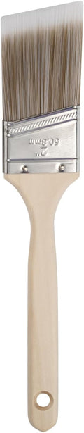 Mister Rui Paint Brush, 2 Inch Angled Paint Brush Professional Sash Brush for Trim, Cabinets, Door, Ergonomic Long Handle, Smooth Finish for Oil & Latex Paint