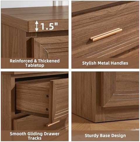 RWYHG Dresser Set for Bedroom with 5 Drawers 45" Tall