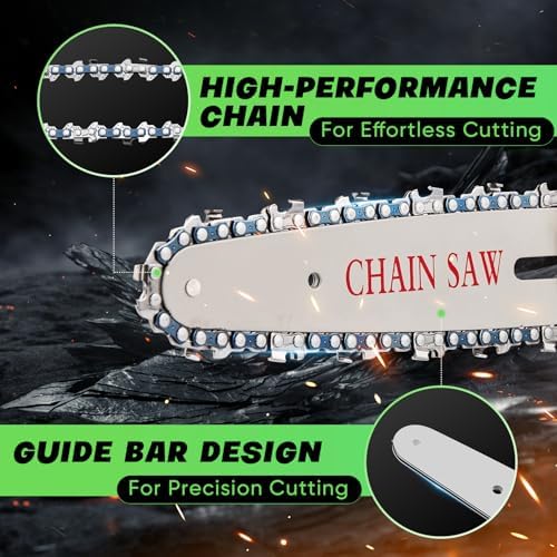 Saker Mini Chainsaw|6 Inch Chainsaw[2026 Upgraded]|Mini Cordless Electric Chain Saw|Small Handheld Portable Chainsaw Battery Powered Chain Saw for Tree Trimmer and Garden,Valentine's Day Gifts for Men