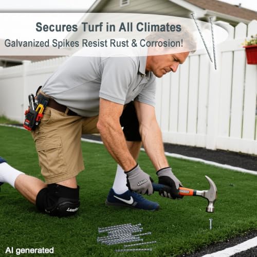 4 Inch 105 Pcs Artificial Turf Stakes Galvanized Landscape Stakes
