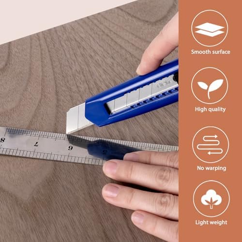 5 Pack Walnut Plywood Sheets 12x18x1/8 Inch, 3mm Plywood for Laser Cutting & Engraving, Unfinished Wood for Crafts, Wood Burning, Architectural Models.