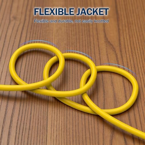 EP 25 Ft 10/3 SJTW NEMA 5-20 P/R Outdoor Extension Cord, Yellow