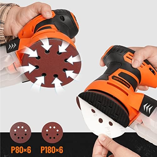 DOVAMAN Orbital Sander, Up to 13000 rpm, 3A Random Orbit Sander,