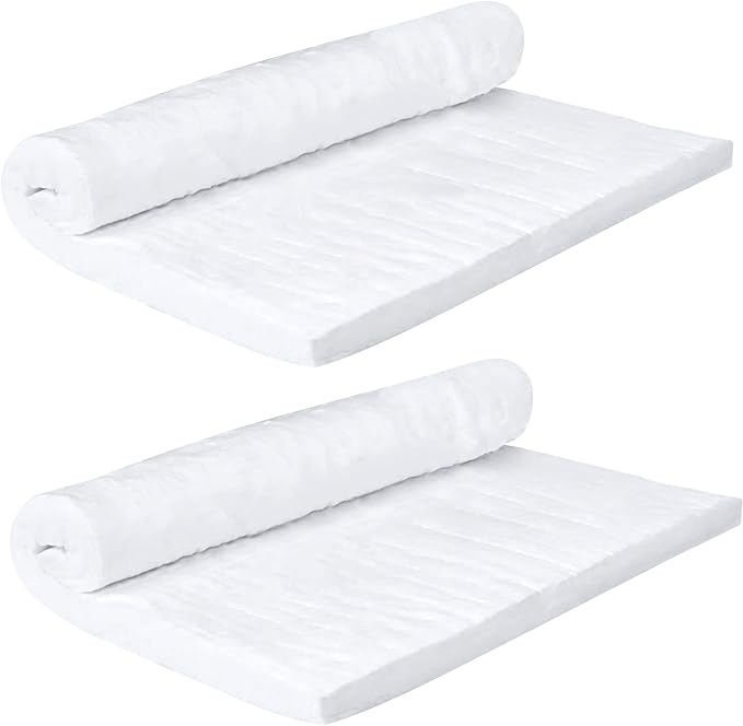 Cedolio 2 PCS 24"x12"x1" (Thick) Ceramic Fiber Blanket Fireproof Insulation | Baffle Rated to 2400F, High-Temperature Resistance for Stoves, Kilns, Forges, Wood Stove Baffle, Fireplace and Pizza Ovens