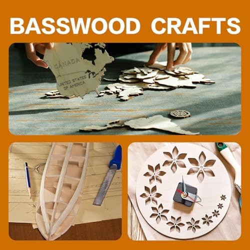 36 Pack Basswood Sheets 18"x12"x1/8", 3mm Basswood for Laser Cutting, Thin Plywood Board Unfinished Wood for Crafts, DIY Architectural Models Making, Wood Engraving, (36Packs-18inchx12inch)