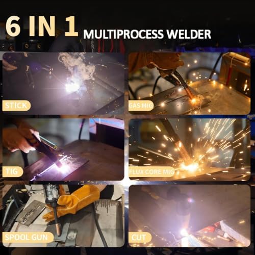 Plasma Cutter Welder Combo 6 in 1 Welding Machine 110V/220V