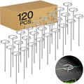 120 Pack 6 Inch 8 Gauge Landscape Staples – G-Shaped Heavy Duty Garden Stakes, 4.0mm Galvanized Ground Anchors, Sharp Beveled Tip for Weed Barrier Fabric, Erosion Control, Artificial Grass & Hard Soil