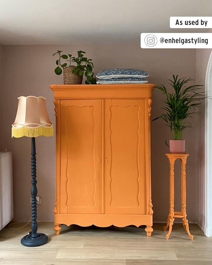 Annie Sloan Chalk Paint® (Barcelona Orange, 120 ml/4.06 Fl Oz) a unique decorative paint for furniture, cabinets and home décor with no sanding or priming