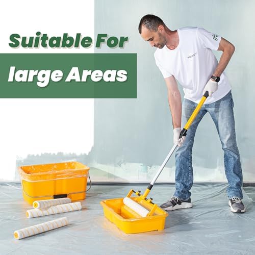 VOOMEY 18 Inch Paint Roller Kit with Extension Pole