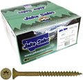Jake Sales #9 x 2 Bronze Coated Multipurpose Wood Screw Torx/Star Drive Flat Head (Full Box ~3,000 Screws) Exterior Coated - ACQ Compatible Wood Screws