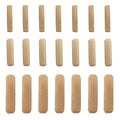 Medsuo 21pcs Wooden Dowels Assorted M6 M8 M10 Hard Wood Grooved Plugs Furniture Woodwork Pin Craft for Grooved, Craft, DIY, Carpentry (6mm 8mm 10mm)