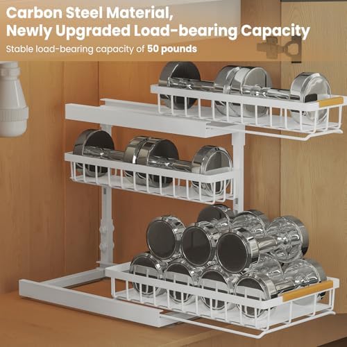 Under Sink Organizer and Storage for Bathroom and Kitchen - 1 Pack 3 Tier