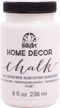 FolkArt Home Decor Chalk Furniture & Craft Acrylic Paint in Assorted Colors, 8 ounce, Cottage White