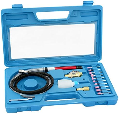 1/8" Pneumatic Micro Air Pencil Die Grinder Polishing Engraver Tool Kit