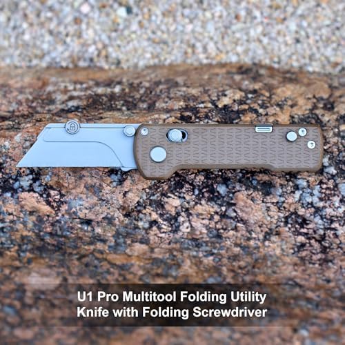 OKNIFE U1 Pro Multitool Folding Utility Knife with Folding Screwdriver