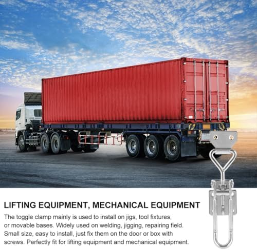 KALLORY Adjustable Stainless Steel Toggle Latch Clamp Easy Installation, Sturdy Material for Movable Bases and Repairing Field, Practical and Reliable Workholding Device