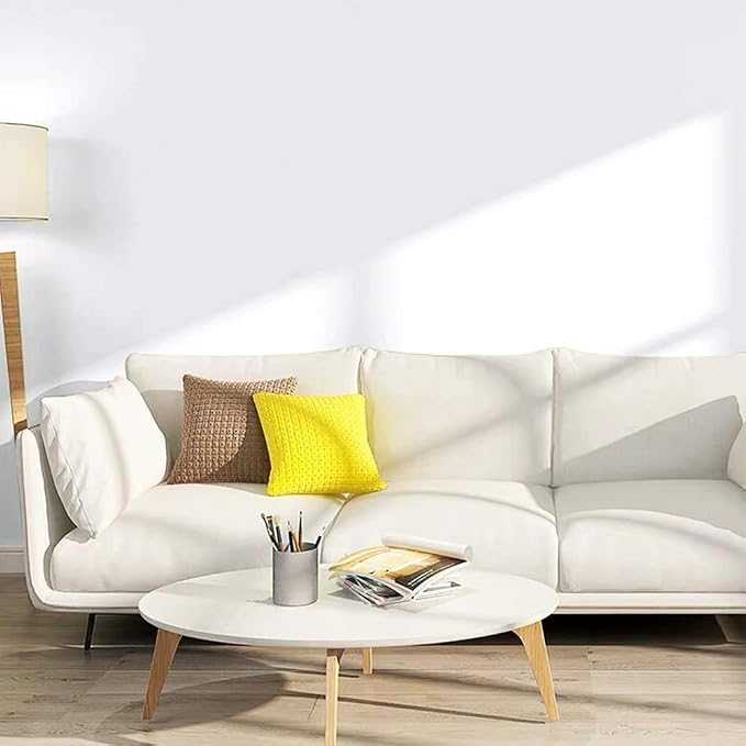White Contact Paper 15.7'' x 393.7'' White Peel and Stick Wallpaper | Removable Self-Adhesive Thicken Wall Paper for Bedroom Walls, Desks, Tables, Countertops