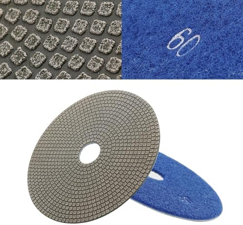 5 Inch Electroplated Diamond Polishing Pads for Stone Ceramic Metals Granite Marble Grinding for Sander Grinder(Grit 60-1pc)