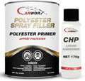 Polyester Spray Filler — Two-Component, high Solid Body Filler, Metal and GRP Repair, Easy Sanding, 1.5 kg