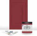 ALL-IN-ONE Paint by Heirloom Traditions, Be Mine (Scarlet Red), 8oz Sample - Durable cabinet and furniture paint. Built in primer and top coat, no sanding needed. Includes our 30 featured color card.