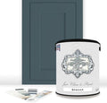 ALL-IN-ONE Paint by Heirloom Traditions, Spruce (Muted Blue Green), Gallon - Durable cabinet and furniture paint. Built in primer and top coat, no sanding needed. Includes our 30 featured color card.
