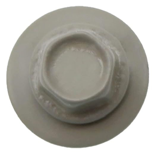Metal Roofing Screws: (2000) 10 x 1-1/2" Ash Gray Hex Head Sheet Metal Roof Screw. Self Starting Metal to Wood siding Screws. EPDM Washer. Colored Head