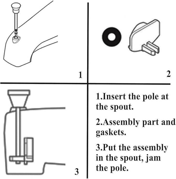 10 PCS 101237 OEM for Moen Cup Seal & Diverter Gate for Plumbing Fixture or Faucet, 3800 Tub Spout Replacement Part