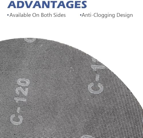 HUAALIUCHE 16" Sanding Screen Discs - 120 Grit Silicon Carbide Mesh Sanding Disc for Hardwood Floors - Heavy Duty Floor Buffer Pads, 20 Pack - Durable & Efficient Sanding