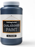 Falling in Art Chalkboard Paint, 33.8 Oz Black Chalkboard Paint Use on Walls, Doors, Paper, Wood, Ideal for Decorations and DIY Projects