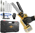 Mini Chainsaw for Dewalt Battery 20V MAX, 8-Inch and 6-Inch 2-IN-1 Cordless Electric Chain saw with 800W Brushless Motor and Auto-Oiler, Garden Tool for Woodworkers, Campers(Tools only)