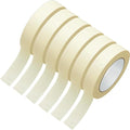 Fainne 6 Rolls Masking Tape Bulk General Purpose Masking Painting Tape 55 Yards for Painting Home Office School Stationery Arts Crafts Basic Use, Easy Removal (1 Inch)
