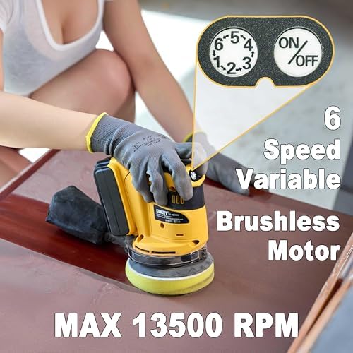 Brushless Random Orbital Sander for DEWALT 20v Battery(No Battery)