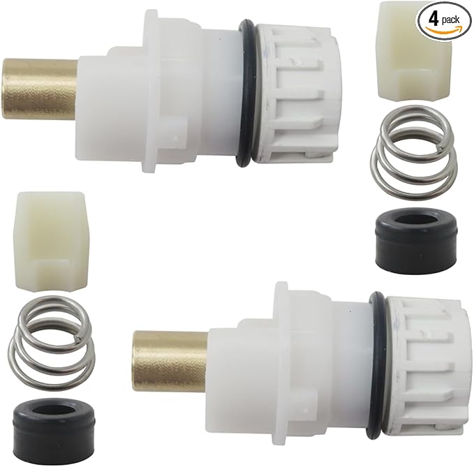 4 Pack RP25513 faucet stem repair kit - Replacement Kit for two handle faucet repair kit, bring RP4993 Seats and Springs