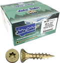 Jake Sales #8 x 3/4" Bronze Coated Multipurpose Wood Screw Torx/Star Drive Flat Head (Full Box - 10,000 Screw Count) Exterior Coated - ACQ Compatible Wood Screws