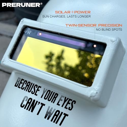 Core Series Gold Shade 11 Auto Darkening Welding Lens 2" x 4 1/4", Slim 0.2" Welding Lens with Cool Blue Puddle View for Pancake & Sugar Scoop Welding Hoods