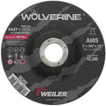 Weiler 56392 5 Inch Cutting Wheel, Wolverine AO Steel/Metal Fast Cutting, .045" A60S Type 27 7/8" Arbor, Pack of 25