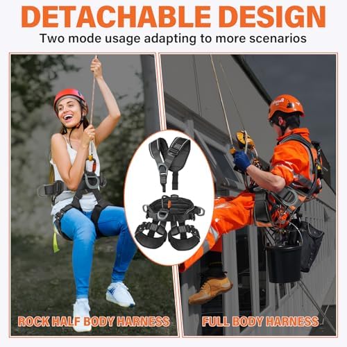 TRSMIMA Safety Harness Fall Protection - Roofing Full Body Climbing Harness