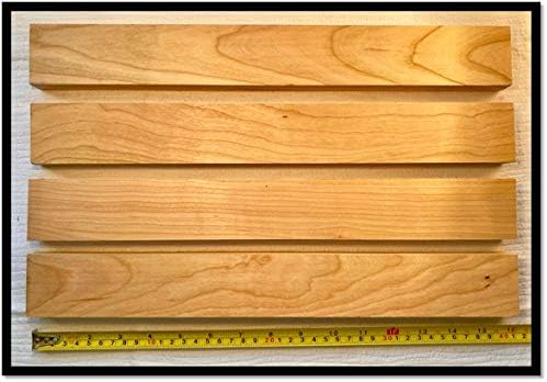 Woodchucks Wood 3/4 Inch x 2 Inch x 16 Inch Solid Cherry Hardwood Lumber as Cutting Board Wood (10 Pack)