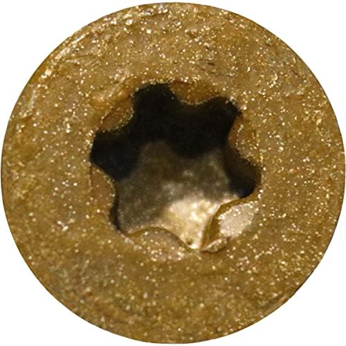14 x 7 Bronze Coated Multipurpose Wood Screw - Torx/Star Drive Flat Head Exterior Coated - ACQ Compatible - 5 POUNDS - 110 Screws