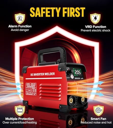 HONE Stick Welder 110v, Upgraded 205Amp Mini Welding Machine with Lift Tig Welding, IGBT Inverter Arc Welder Machine 110v with Hot Start Arc Force Anti-Stick VRD for 1/16"-1/8" Rod, Include 25 Rods.