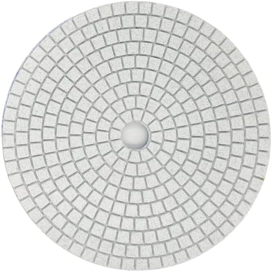 1Pc 7 inch Diamond Polishing Pad Wet/Dry Tile Polishing Pad for Grinder,for Concrete Marble Quartz Stone Countertop Granite Polishing. (Grit 100)
