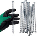 8 Inch 55 Pcs Artificial Turf Stakes Galvanized Spiral Landscape Staples