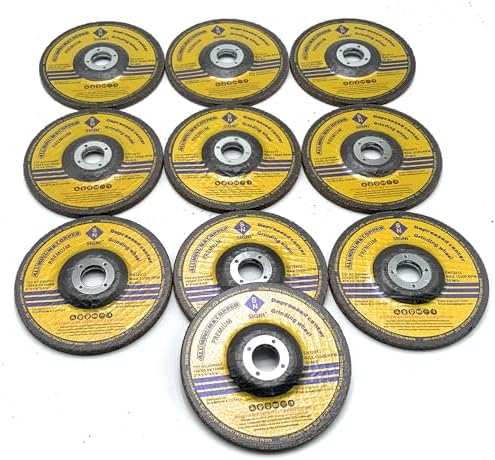 SIGNI 4 Inch Non Ferrous 10 Pack Grinding Wheel, Angle Grinder Abrasive Disc for Aluminum Copper Brass, Anti-Clog (Non-Loading)