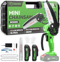 Saker Mini Chainsaw|6 Inch Chainsaw[2026 Upgraded]|Mini Cordless Electric Chain Saw|Small Handheld Portable Chainsaw Battery Powered Chain Saw for Tree Trimmer and Garden,Valentine's Day Gifts for Men