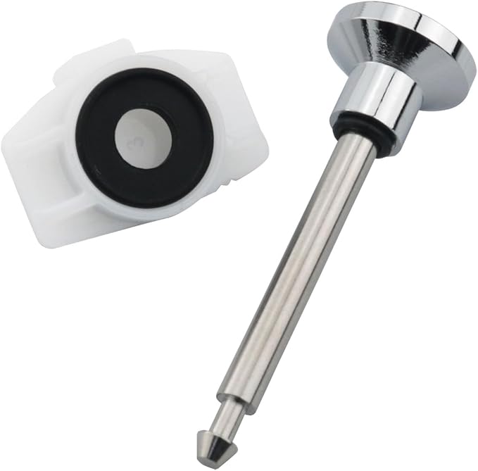 Bathtub Faucet Diverter Repair Kit, Includes 1 Diverter Stem, 1 Cup Seal and 1 Door, Bathroom Shower Bathtub Leak Faucet Repair Replacement Parts, Chrome Plated