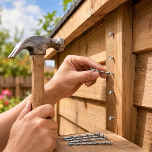 4 Inch 400 Pcs Artificial Turf Stakes Galvanized Spiral Landscape Staples