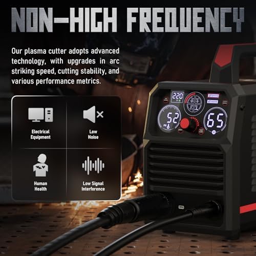 YESWELDER CUT-65DS PLUS Plasma Cutter, 4-in-1 Non-HF Pilot Arc, 110/220V