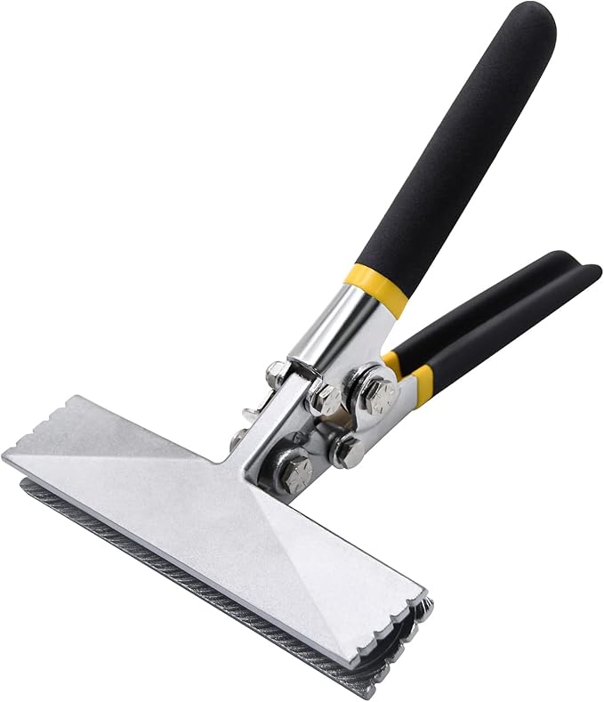 Hand Seamer, 6in Straight Jaw Sheet Metal Bender Tools, Sheet Metal Seamer Form Edge Seamer Seaming Plier with Ergonomic Handle, for Bending and Flattening Sheet Metal Hand Tool